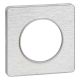  Image Odace touch, plaque aluminium brossé avec liseré alu 1 poste