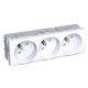  Image Altira - prises triples 2p+t - blanc polaire