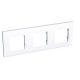  Image Altira - plaque de finition - 3 postes horizontal - entraxe 71mm - blanc polaire