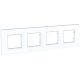  Image Altira - plaque icône 4 postes - blanc polaire