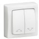 Double interrupteur pour volets roulants appareillage saillie complet - blanc référence : 086013L de la marque Legrand