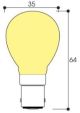 Image Lampe incandescente POIR 35X64 12V 40W BA15D
