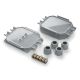 Boite 4 entrées + gel + bornes 5 pôles, diam. câble mini=10mm, maxi=16mm, ip68