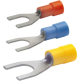 Cosse pré-isolée jaune à fourche section 4 à 6mm² bornage M4