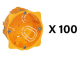 Distribox cloisons sèches - lot de 100 boites cloisons sèches profondeur 40mm référence : 080008L de la marque LEGRAND