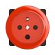 Prise 2P+T 16A 250V à détrompage Céliane avec enjoliveur rouge référence : CM0115 L  