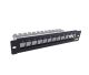 PANNEAU 10P 12 PORTS RJ45 1U référence : DC10PAN1U12N de la marque CAE